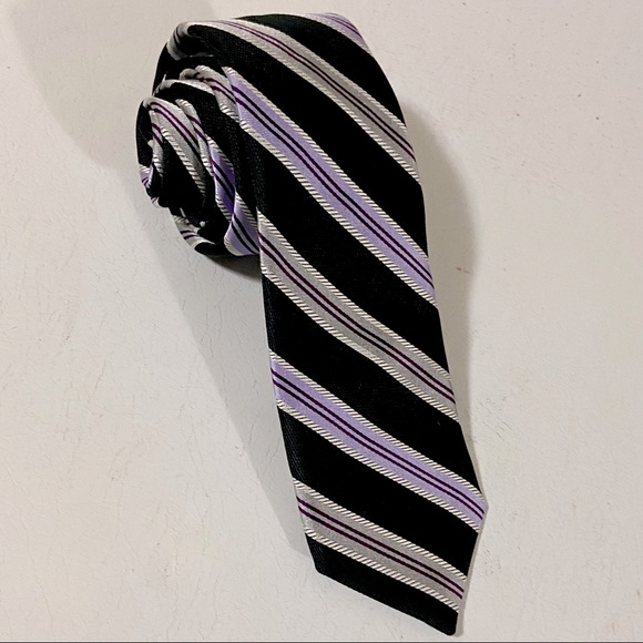 Ted Baker Endurance wide striped 100% silk tie - Picture 1 of 4